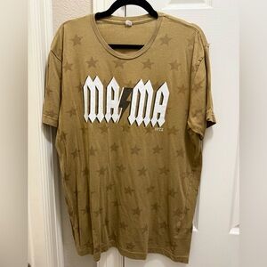 Brown Star Print Women's Tee